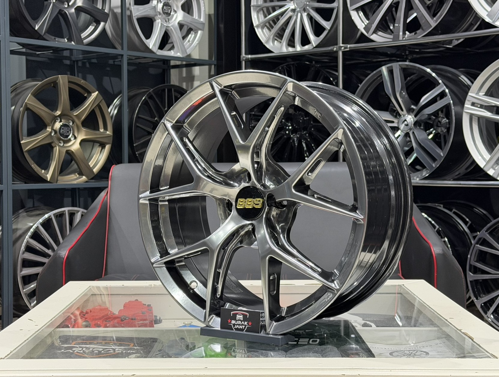 17 İNÇ 4X100 BBS FI-R HAVA KANALLI FORGED HYPER BLACK JANT MODELİ (4ADET) - Görsel 3