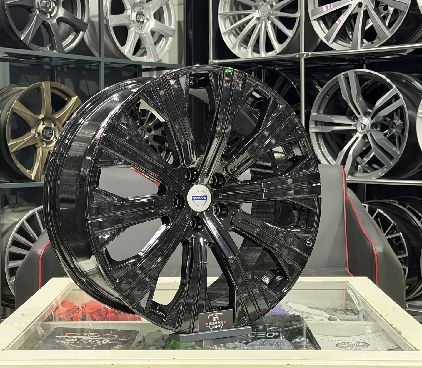 20 İNÇ 5X108 CHERY JAECOO UYUMLU VOLVO XC60 XC90 BLACK JANT MODELİ (4ADET) - Görsel 2
