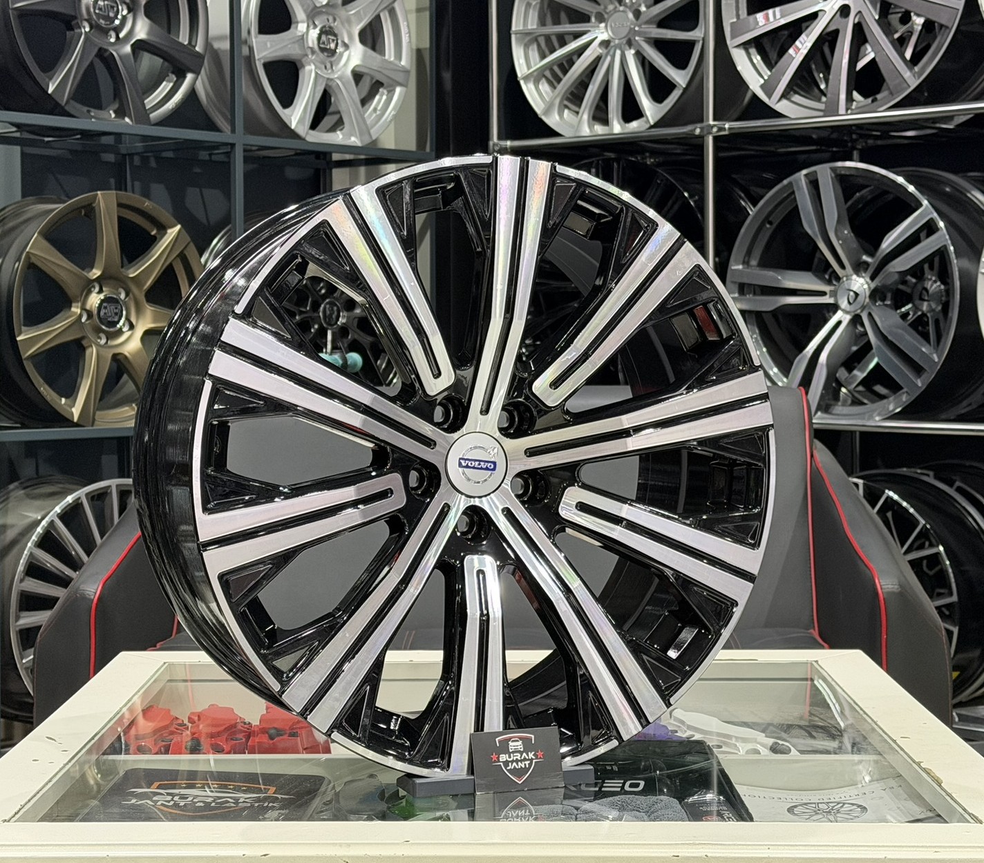 20 İNÇ 5X108 CHERY JAECOO UYUMLU VOLVO XC60 XC90 BLACK DİAMOND JANT MODELİ (4ADET) - Görsel 2