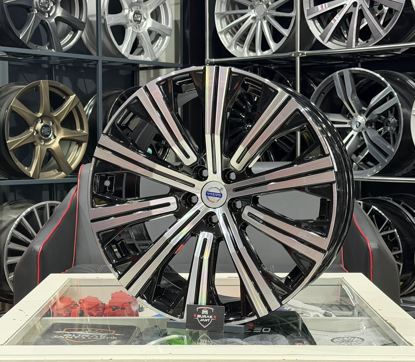 20 İNÇ 5X108 CHERY JAECOO UYUMLU VOLVO XC60 XC90 BLACK DİAMOND JANT MODELİ (4ADET) - Görsel 3