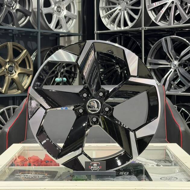 19 İNÇ 5X112 SKODA OCTAVİA SUPERB KODİAQ KAROQ BLACK DİAMOND SPORTLİNE JANT MODELİ (4ADET)