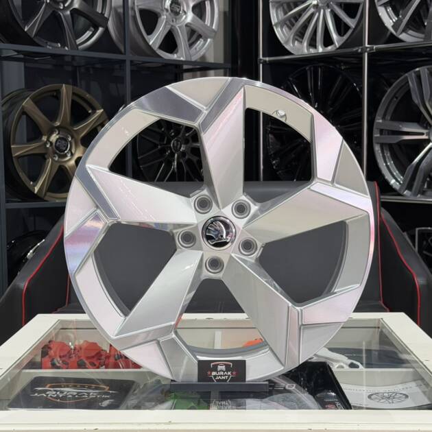 19 İNÇ 5X112 SKODA OCTAVİA SUPERB KODİAQ KAROQ SİLVER DİAMOND SPORTLİNE JANT MODELİ (4ADET)