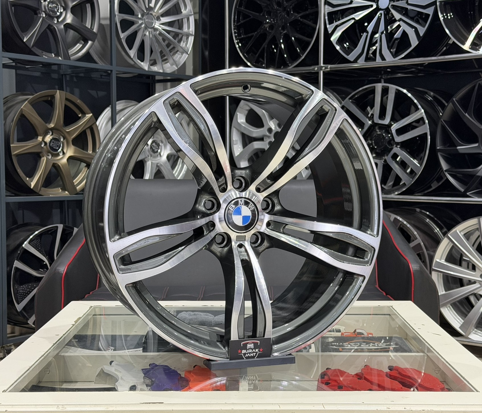 20 İNÇ 5X120 BMW F10 M5 STYLE-343 ÖN ARKA GUN METAL DİAMOND JANT MODELİ (4ADET) - Görsel 2
