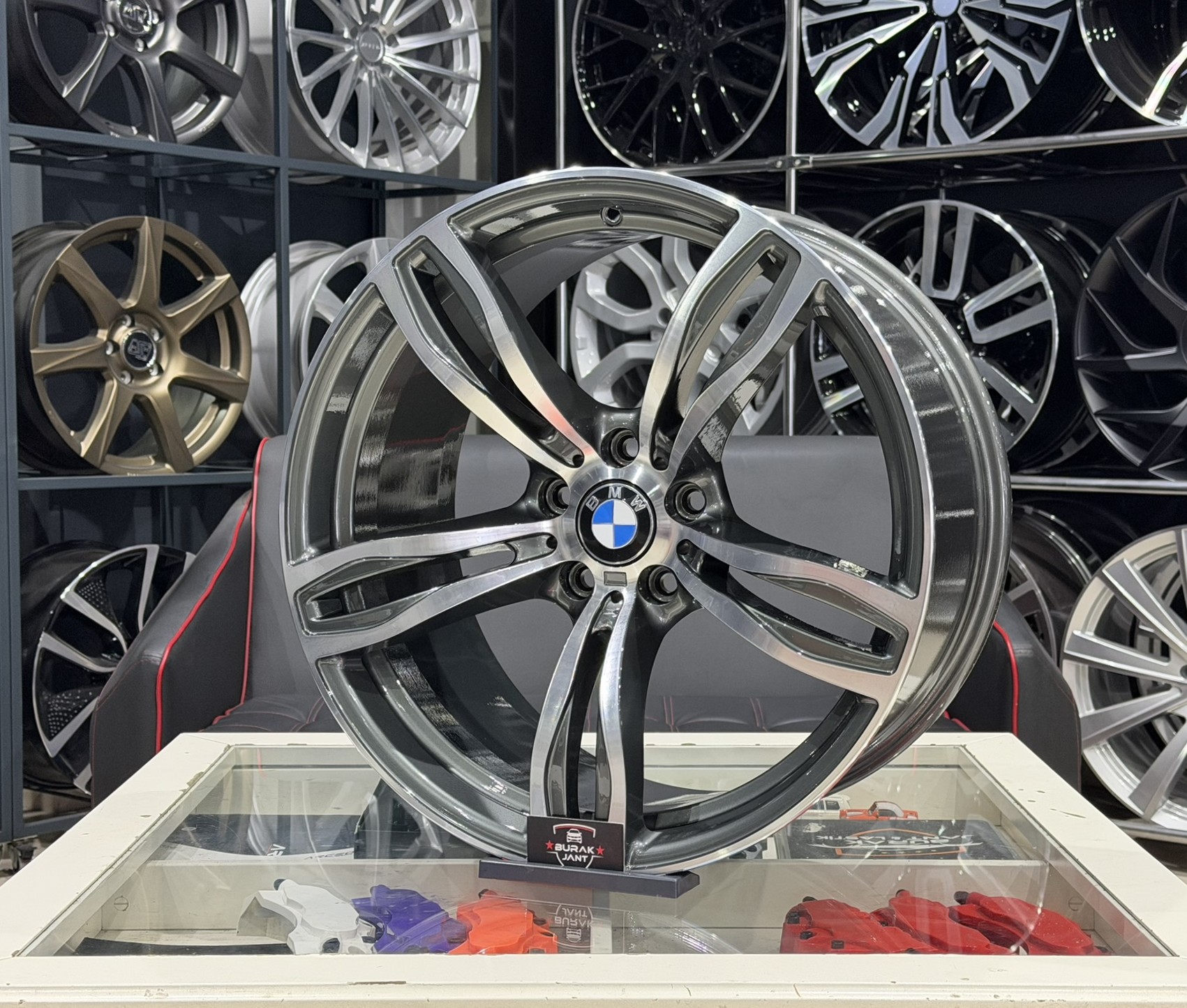 20 İNÇ 5X120 BMW F10 M5 STYLE-343 ÖN ARKA GUN METAL DİAMOND JANT MODELİ (4ADET) - Görsel 3