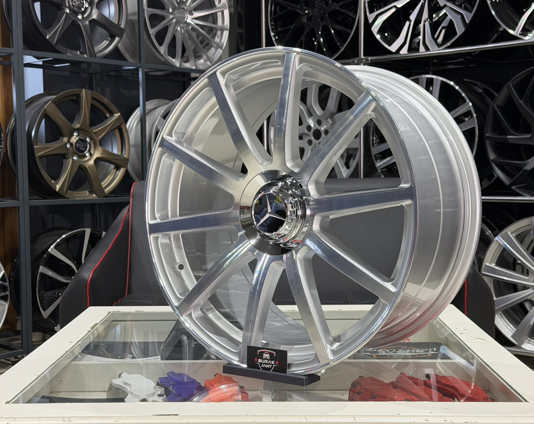 19 İNÇ 5X112 MERCEDES C VE E SERİSİ UYUMLU SİLVER DİAMOND S63 JANT MODELİ (4ADET) - Görsel 3