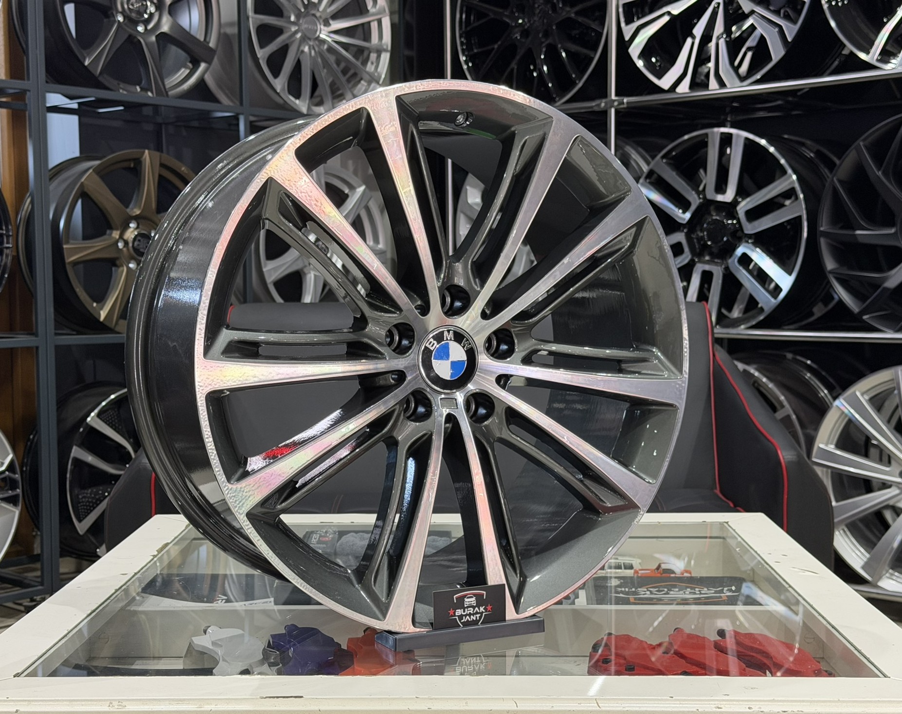 20 İNÇ 5X120 BMW F10 STYLE-464 ÖN ARKA GUN METAL DİAMOND JANT MODELİ (4ADET) - Görsel 2