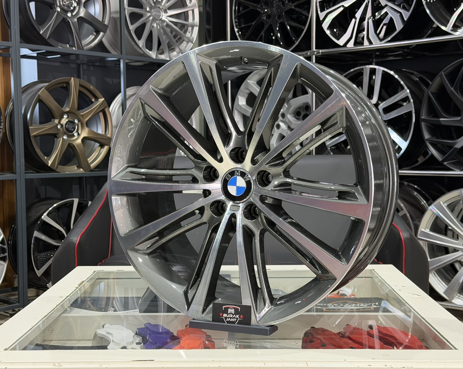 20 İNÇ 5X120 BMW F10 STYLE-464 ÖN ARKA GUN METAL DİAMOND JANT MODELİ (4ADET) - Görsel 3