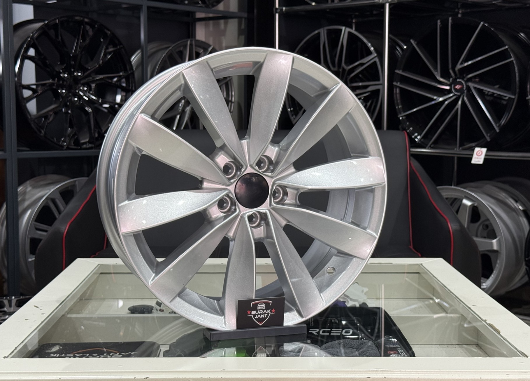 16 İNÇ 5X100 VOLKSWAGEN POLO İBİZA RAPİD EGEA SİLVER LUGANO JANT MODELİ (4ADET) - Görsel 2
