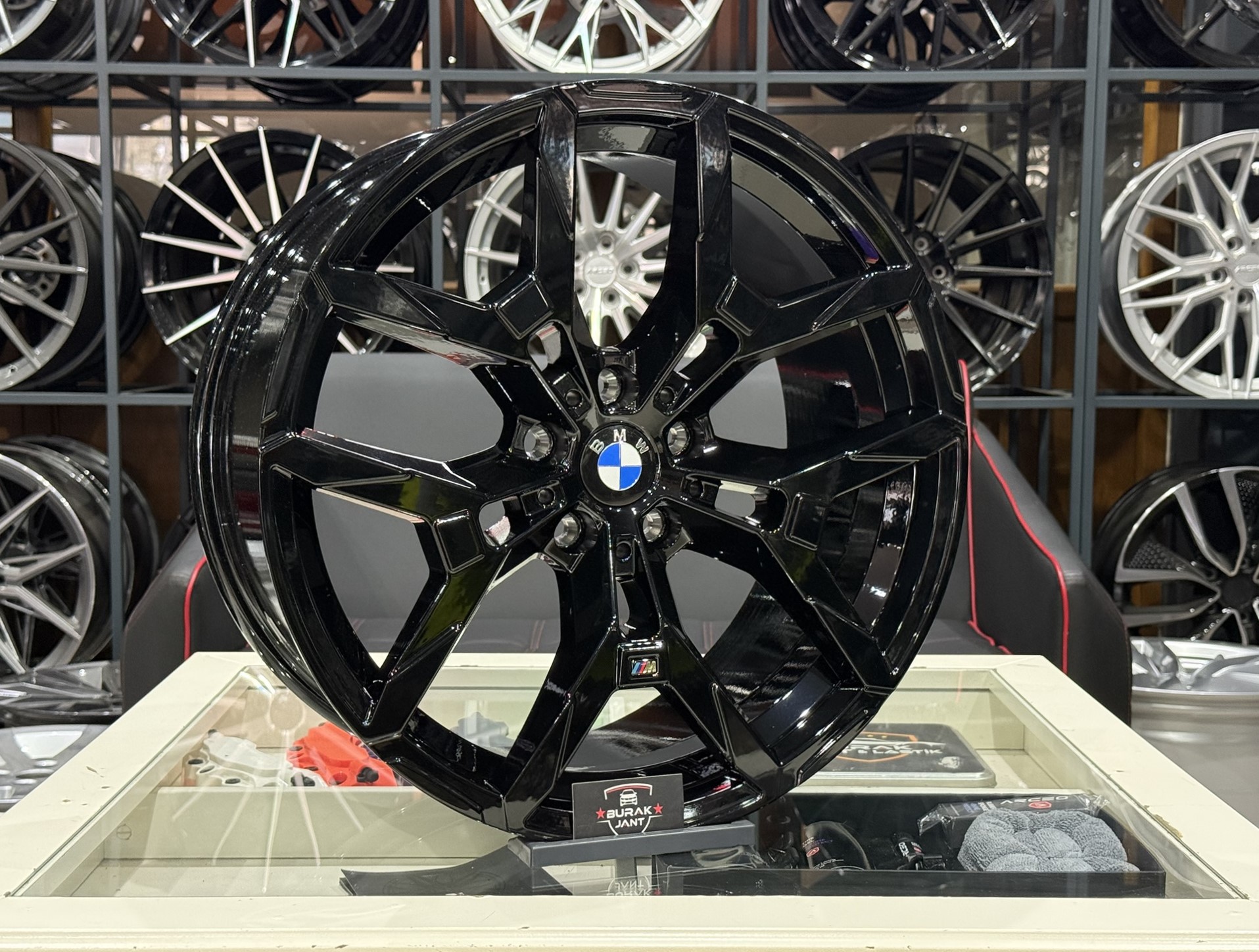 19 İNÇ 5X120 BMW F10 F30 STYLE-995 M SPORT SHADOW ÖN/ARKA PİANO BLACK JANT MODELİ (4ADET) - Görsel 2