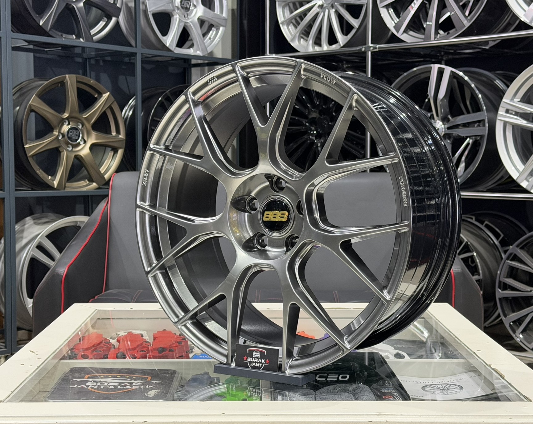 17 İNÇ 5X100 BBS RE-V7 HYPER BLACK JANT MODELİ (4ADET) - Görsel 3