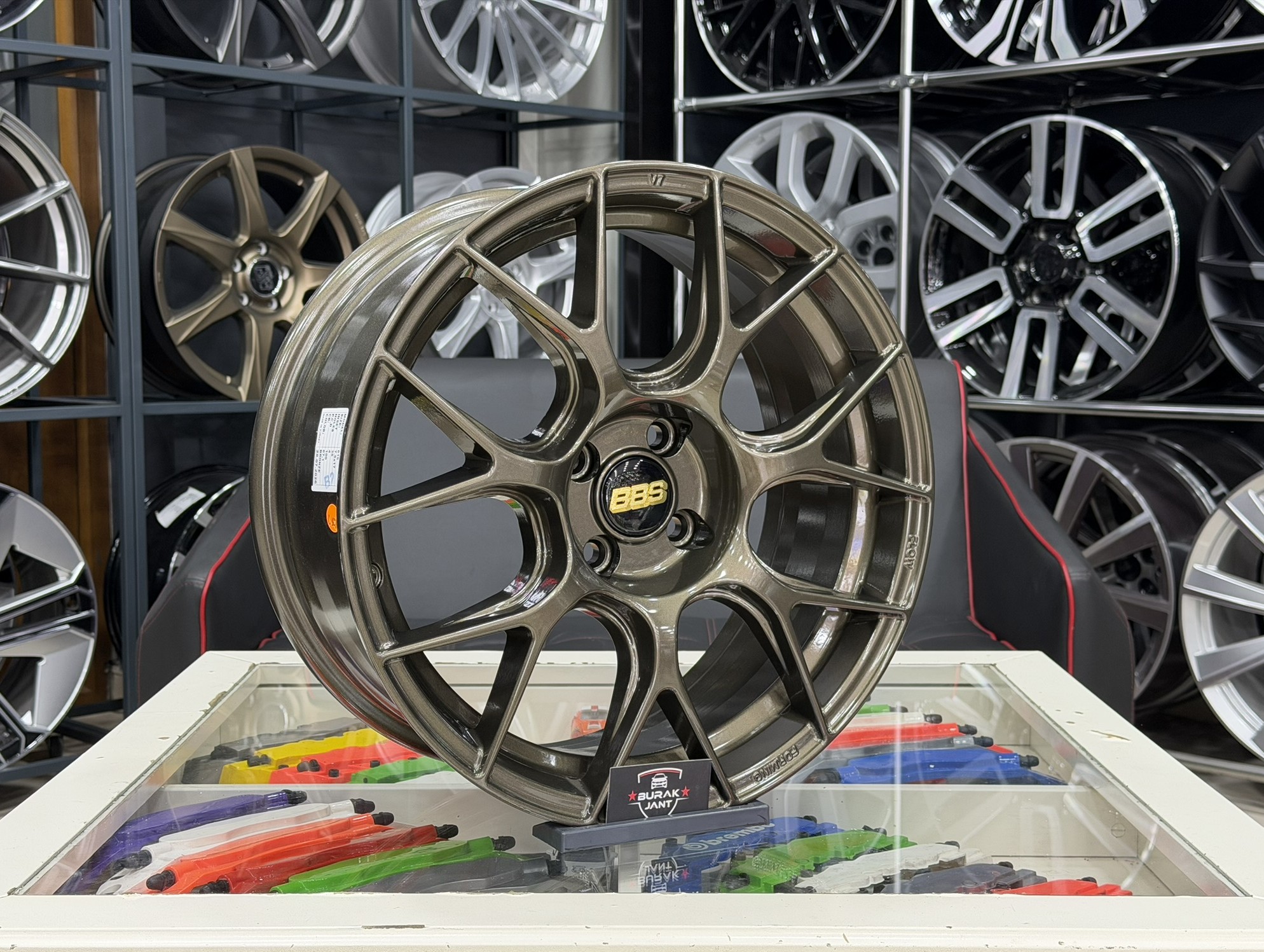 17 İNÇ 4X100 BBS RE-V7 BRONZE JANT MODELİ (4ADET) - Görsel 2