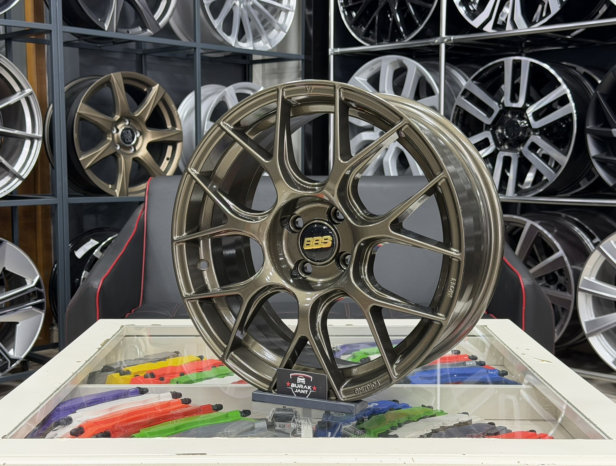 17 İNÇ 4X100 BBS RE-V7 BRONZE JANT MODELİ (4ADET) - Görsel 3