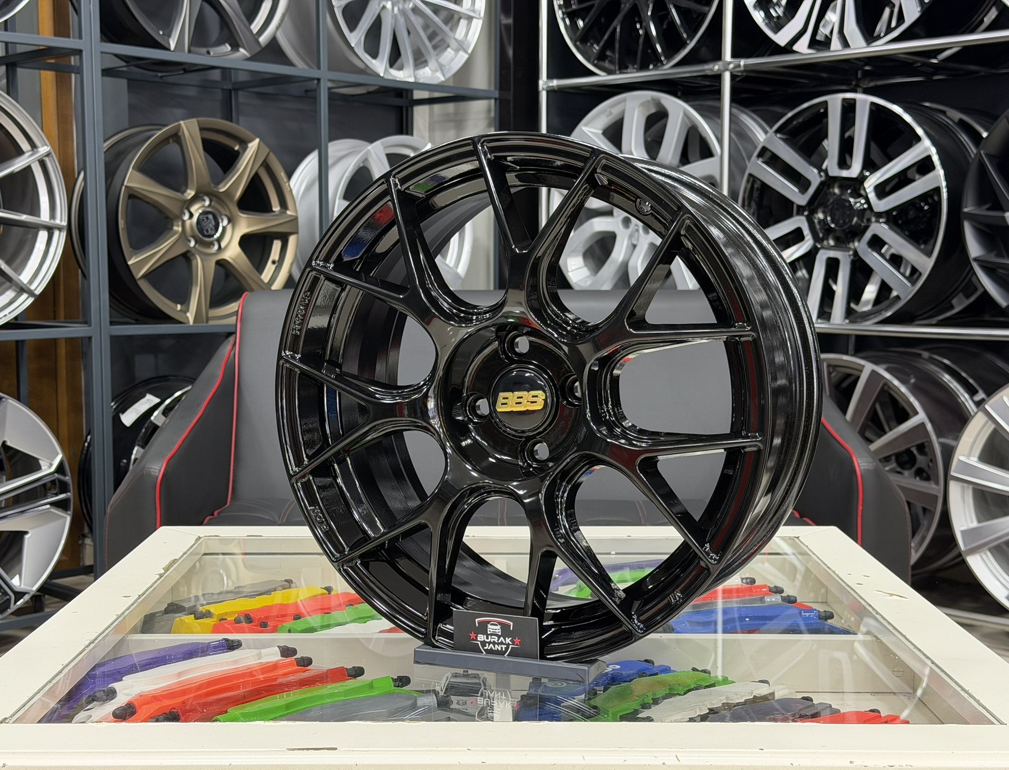17 İNÇ 4X100 BBS RE-V7 PİANO BLACK JANT MODELİ (4ADET) - Görsel 3