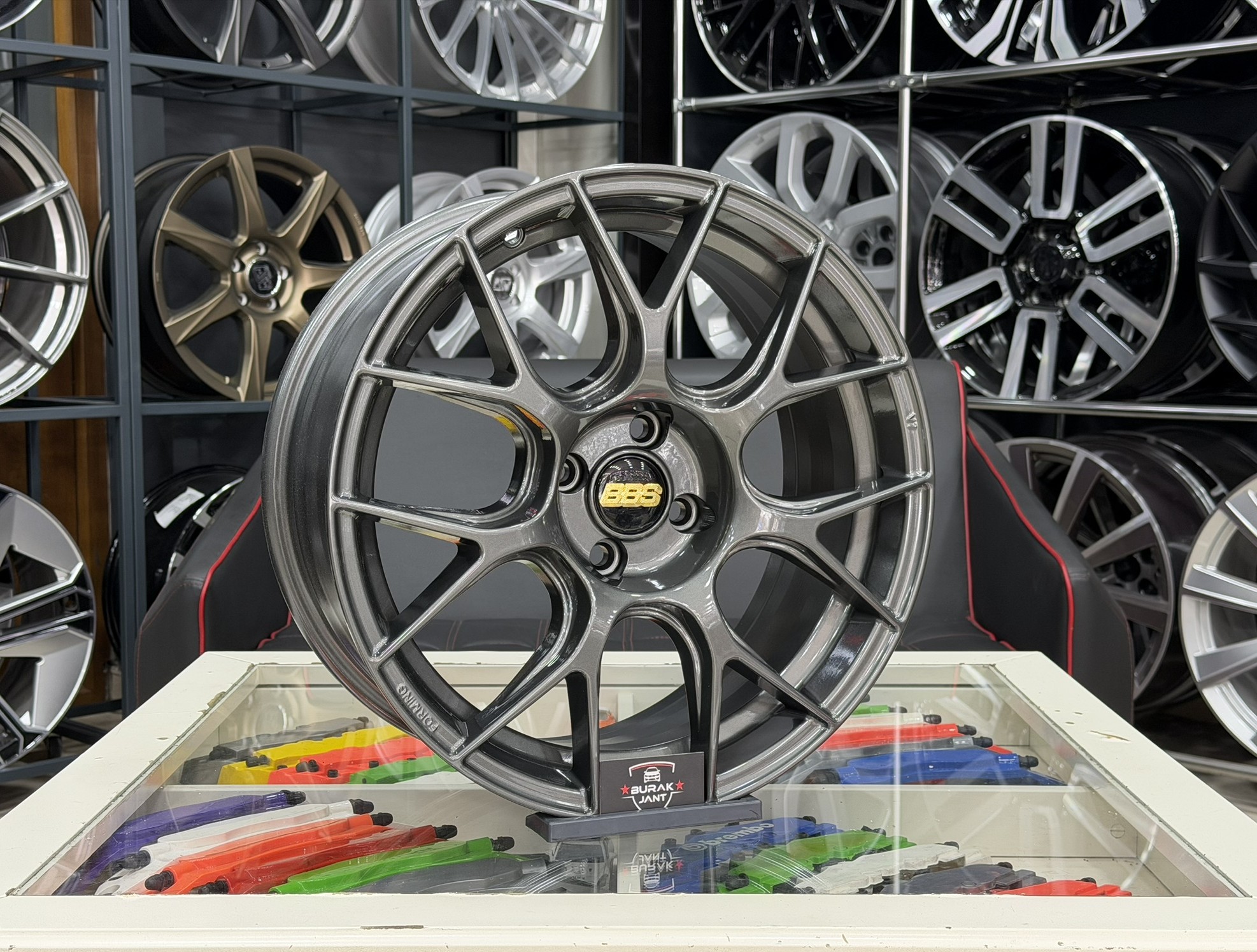 17 İNÇ 4X108 BBS RE-V7 GUNMETAL JANT MODELİ (4ADET) - Görsel 2