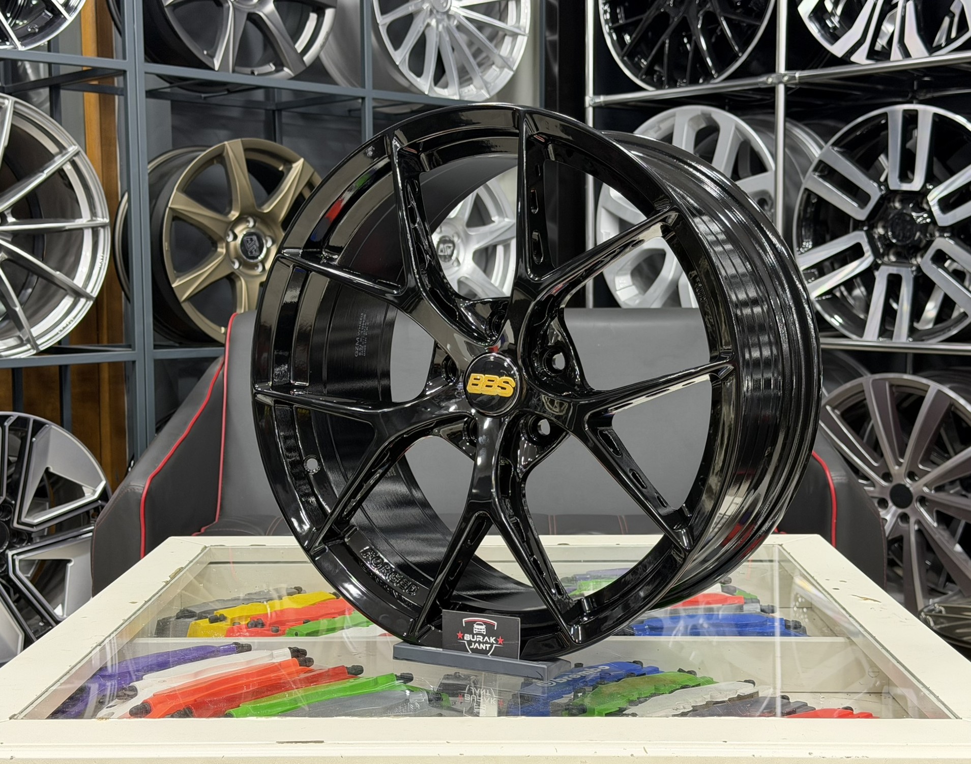 19 İNÇ 5X112 BBS FI-R EVO HAVA KANALLI FORGED GLOSS BLACK JANT MODELİ (4ADET) - Görsel 3