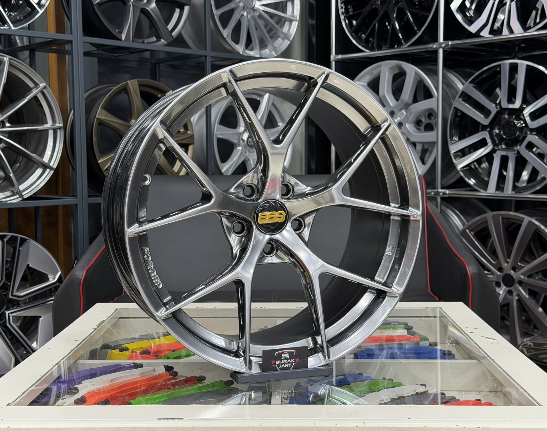 19 İNÇ 5X112 BBS FI-R EVO HAVA KANALLI FORGED HYPER BLACK JANT MODELİ (4ADET) - Görsel 2